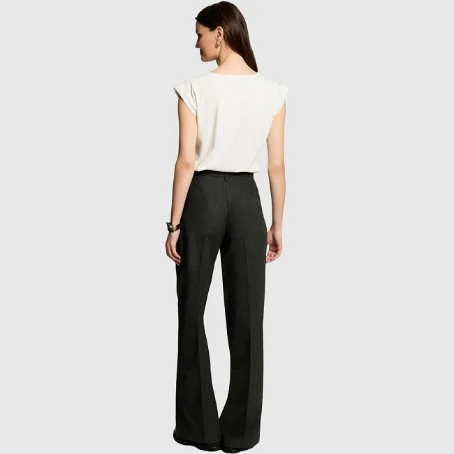 Pantalón Morgan Gris Mujer Pantalón Morgan Gris Mujer
