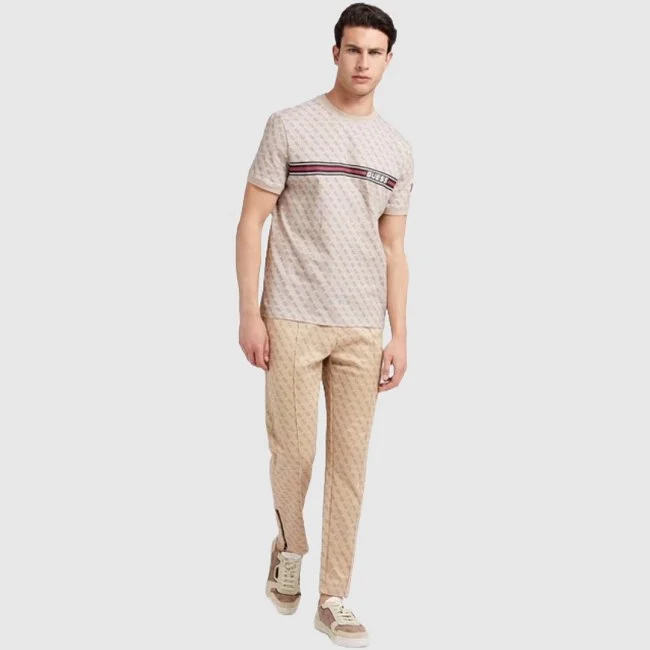 Camiseta Guess Beige Hombre