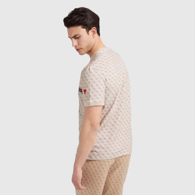 Camiseta Guess Beige Hombre