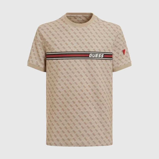 Camiseta Guess Beige Hombre