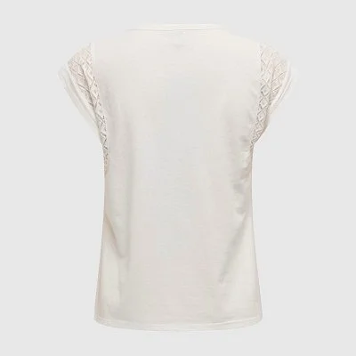 Camiseta Only Beige Mujer 2