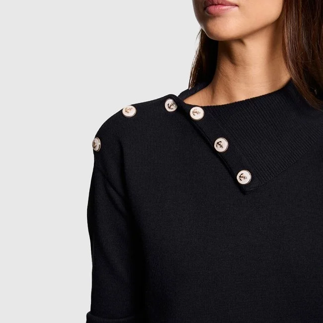 Jersey Morgan Negro Mujer Jersey Morgan Negro Mujer