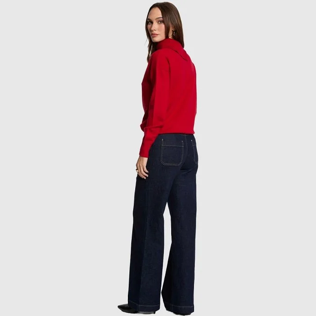 Jersey Morgan Rojo Mujer Jersey Morgan Rojo Mujer