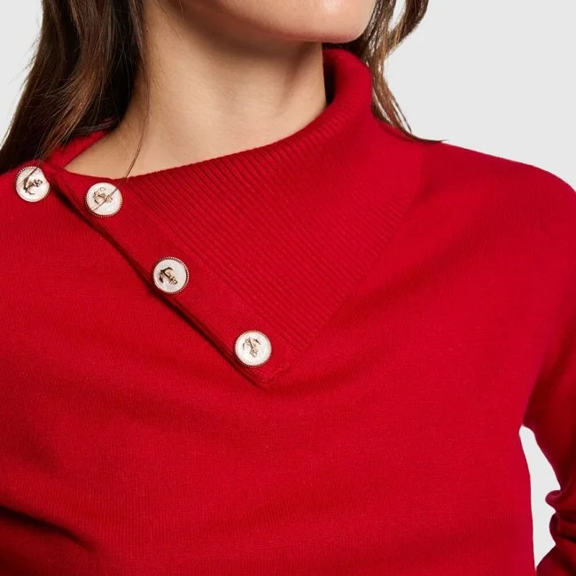 Jersey Morgan Rojo Mujer Jersey Morgan Rojo Mujer