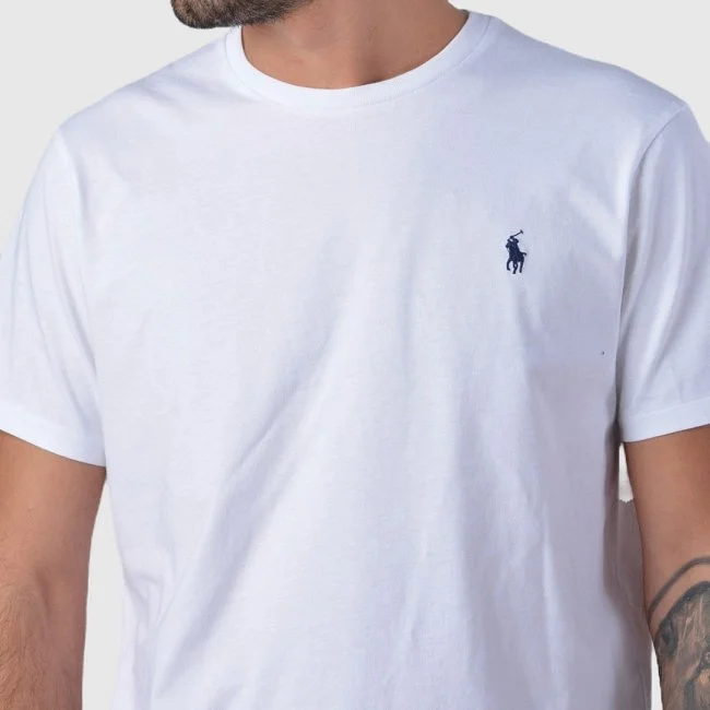 Camiseta Ralph Lauren Blanca Hombre