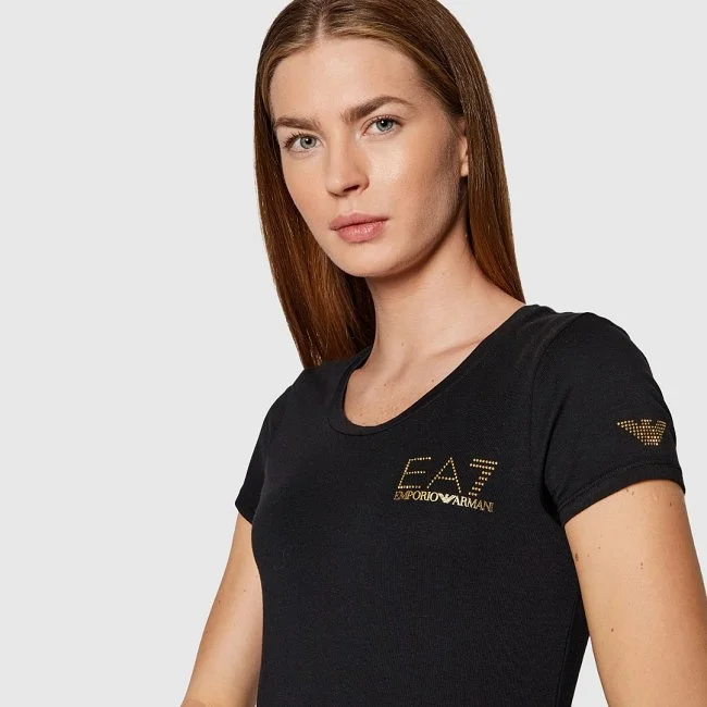 Camiseta Armani Negra Mujer