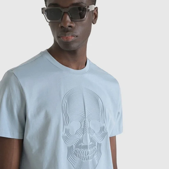 Camiseta Antony Morato Azul Claro Hombre Camiseta Antony Morato Azul Claro Hombre