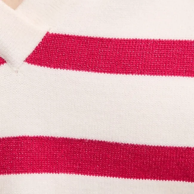 Jersey Morgan Beige y Rosa Mujer Jersey Morgan Beige y Rosa Mujer