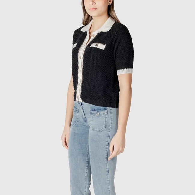 Jersey Morgan Negro y Beige Mujer Jersey Morgan Negro y Beige Mujer