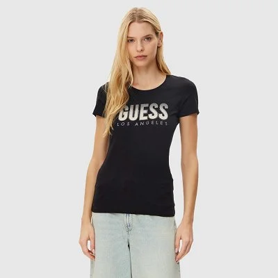 Camiseta Guess Negra Mujer
