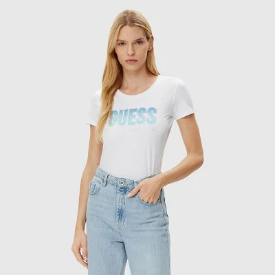 Camiseta Guess Blanca Mujer...