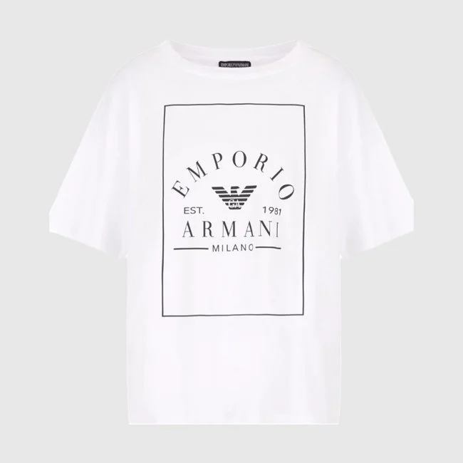 Camiseta Armani Blanca Mujer Camiseta Armani Blanca Mujer