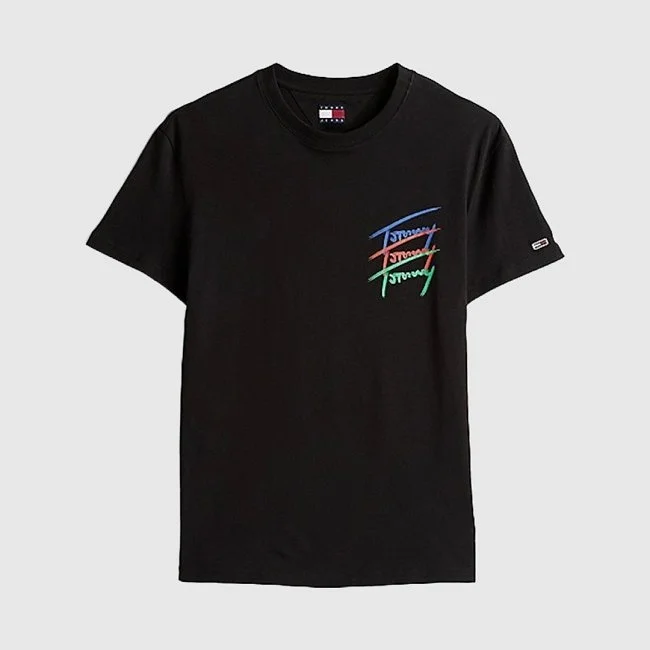 Camiseta Tommy Hilfiger Negra Hombre Camiseta Tommy Hilfiger Negra Hombre