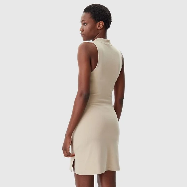 Vestido Calvin Klein Beige Mujer Vestido Calvin Klein Beige Mujer