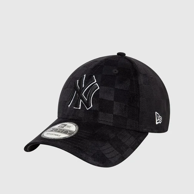 Gorra New Era Negra con cuadros Hombre