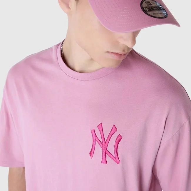 Camiseta New Era Rosa Hombre Camiseta New Era Rosa Hombre