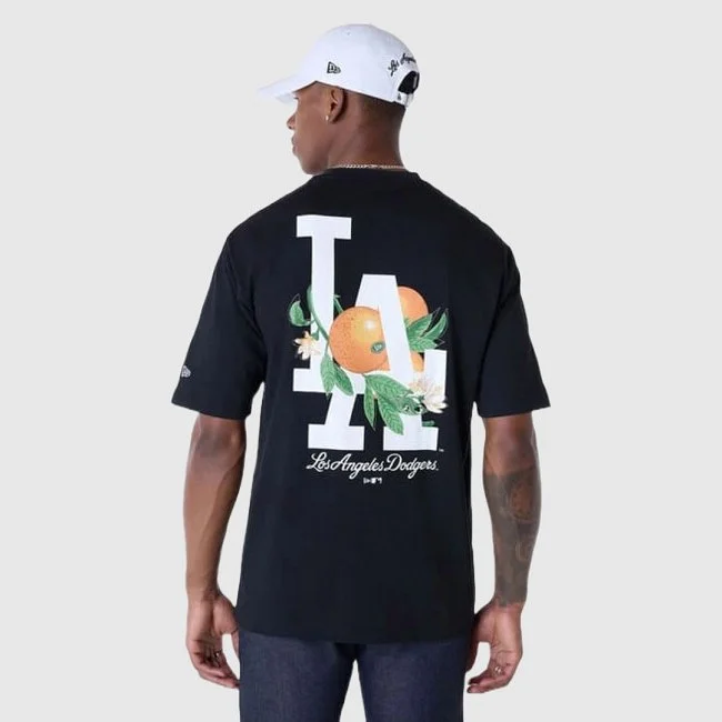 Camiseta New Era Negra Hombre Dodgers Camiseta New Era Negra Hombre Dodgers