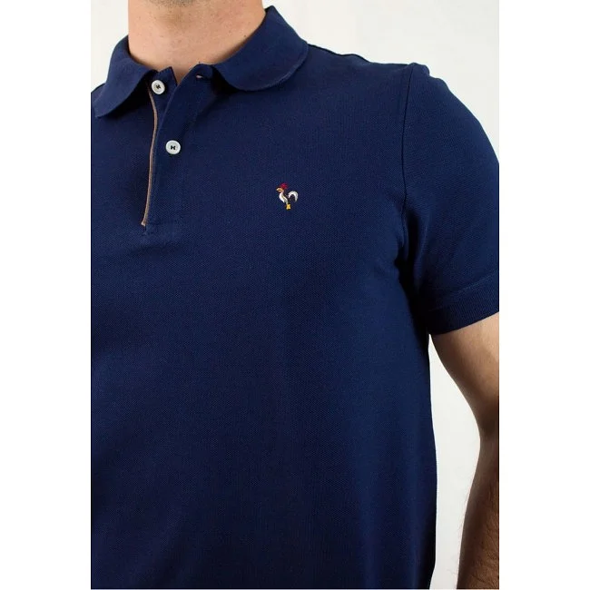 Polo Patadegallo Azul Marino Hombre