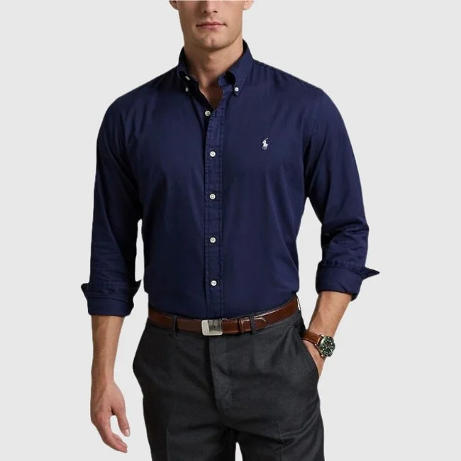 Camisa Ralph Lauren Azul marino Hombre