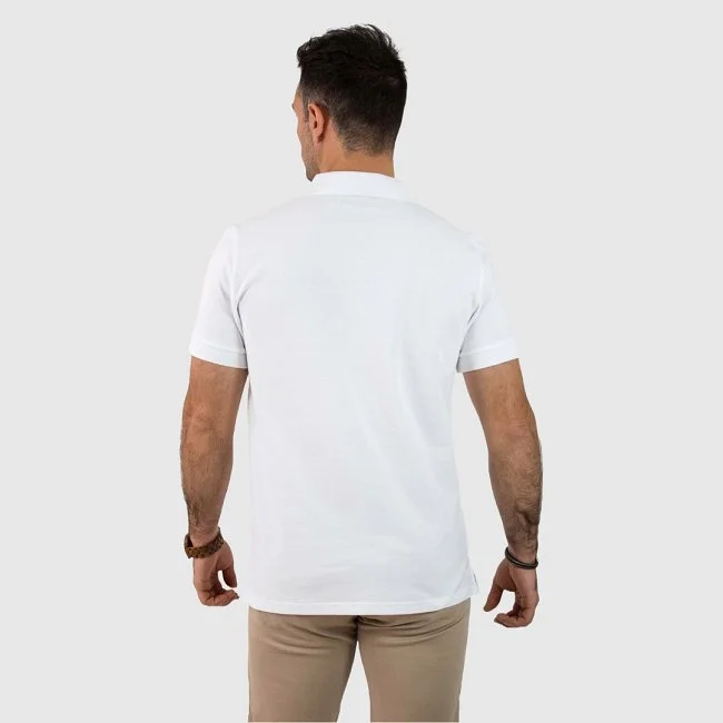 Polo Patadegallo Blanco Hombre