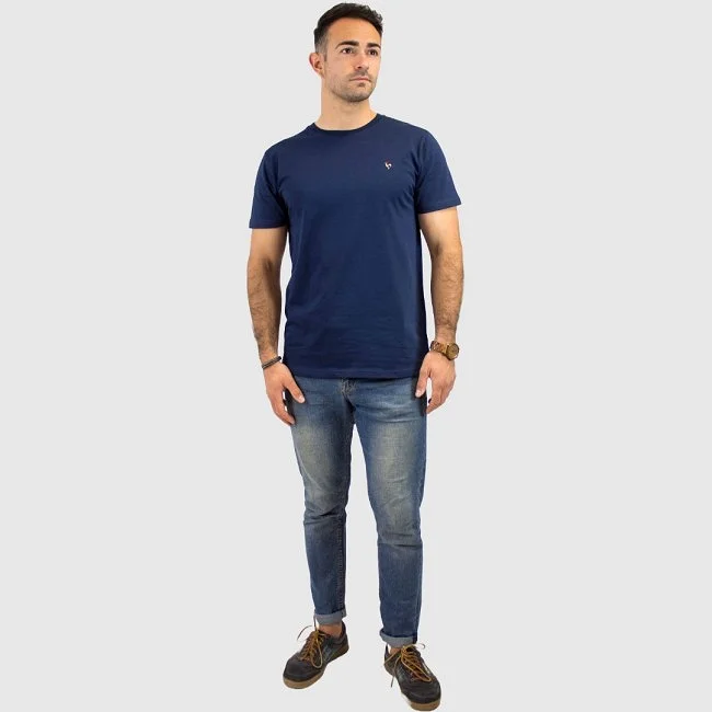 Camiseta Patadegallo Azul Marino Hombre