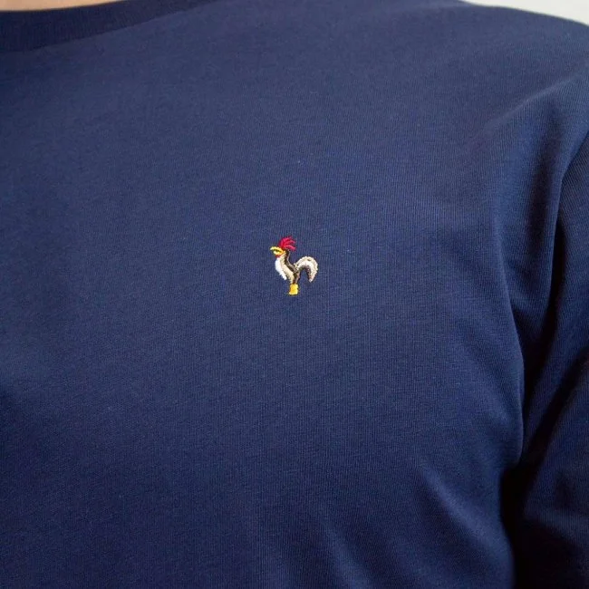 Camiseta Patadegallo Azul Marino Hombre