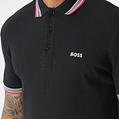 Polo Boss Hombre Negro 2