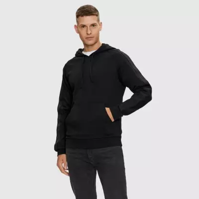 Sudadera Hugo Negra Capucha...