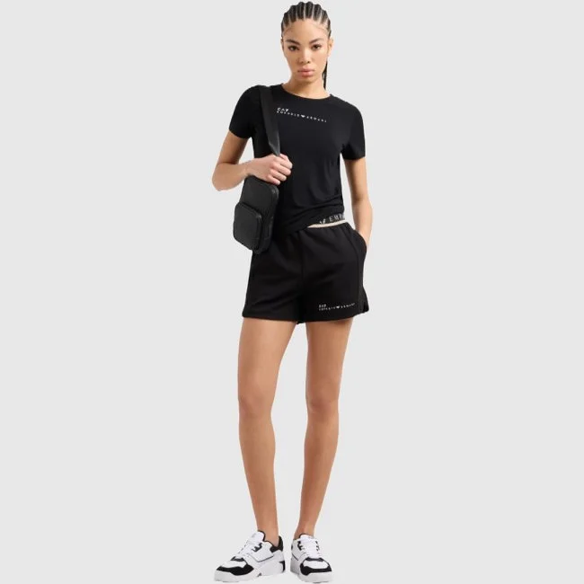 Pantalón Corto Armani Negro Mujer Pantalón Corto Armani Negro Mujer