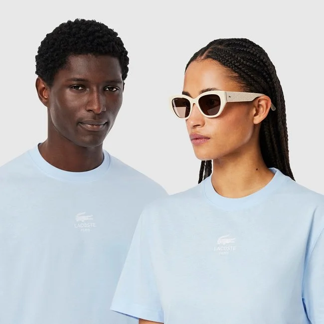 Camiseta Lacoste Azul Claro Unisex