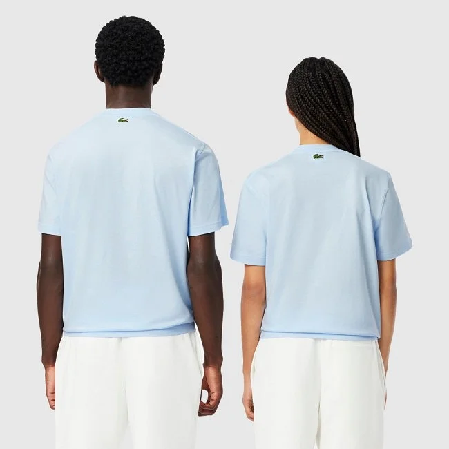 Camiseta Lacoste Azul Claro Unisex