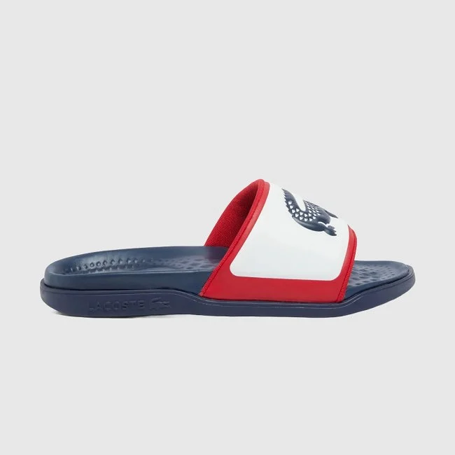 Chanclas Lacoste Azules y Blancas Hombre Chanclas Lacoste Azules y Blancas Hombre