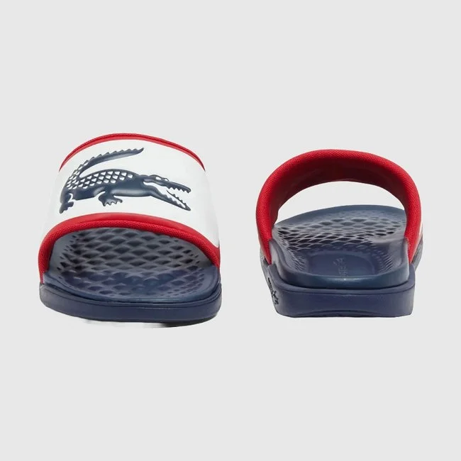 Chanclas Lacoste Azules y Blancas Hombre Chanclas Lacoste Azules y Blancas Hombre