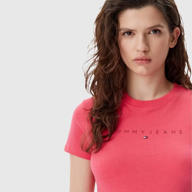 Camiseta Tommy Hilfiger Rosa Mujer