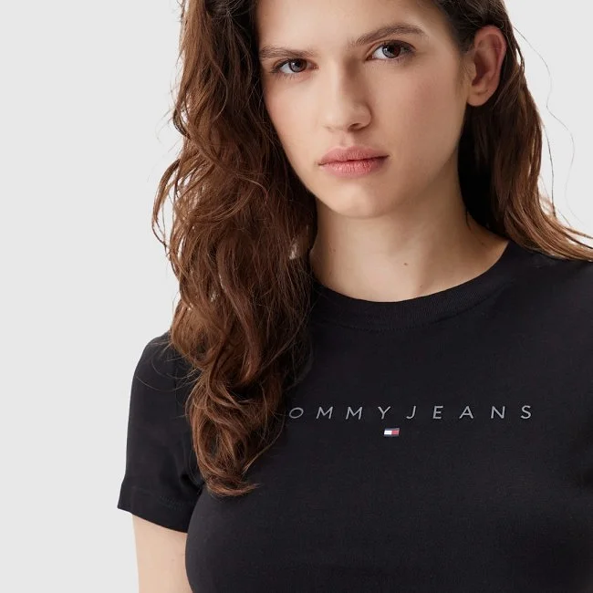 Camiseta Tommy Hilfiger Negra Mujer