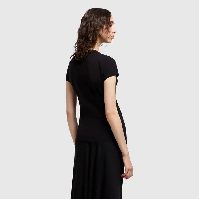 Camiseta Armani Exchange Negra Mujer