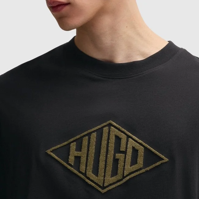 Camiseta Hugo Negra Hombre