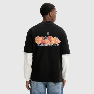 Camiseta Hugo Negra Hombre 2
