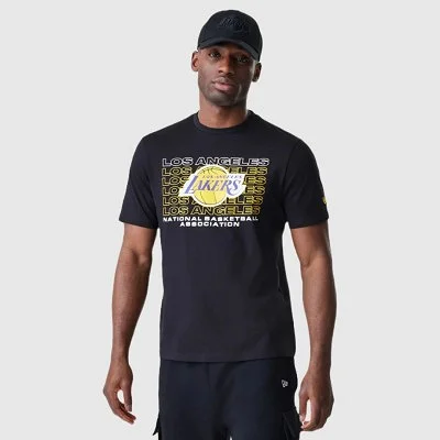 Camiseta New Era Negra Hombre