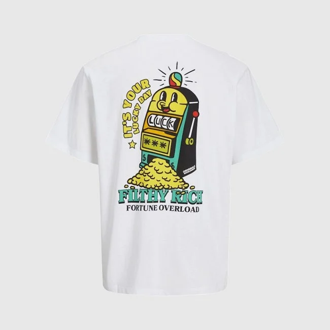 Camiseta Jack & Jones Blanca Hombre