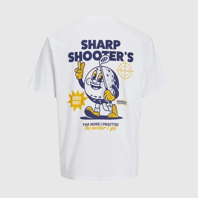 Camiseta Jack & Jones Blanca Hombre