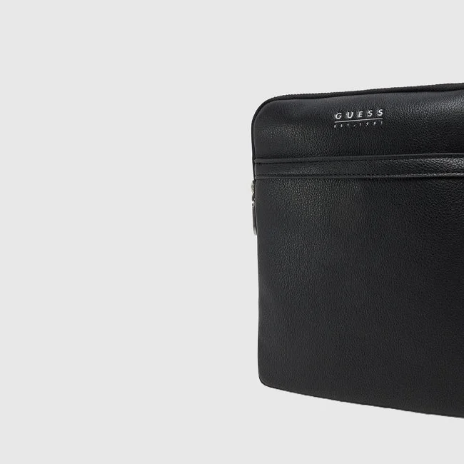 Bandolera Guess Negra Hombre