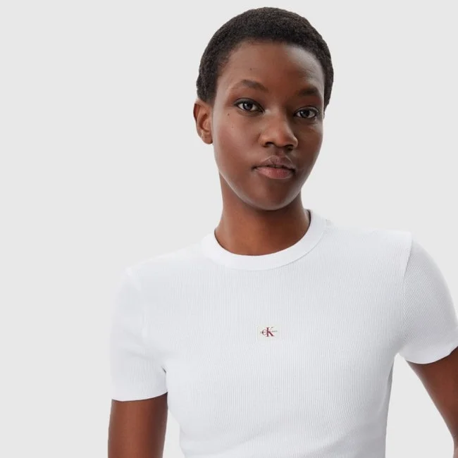Camiseta Calvin Klein Blanca Mujer