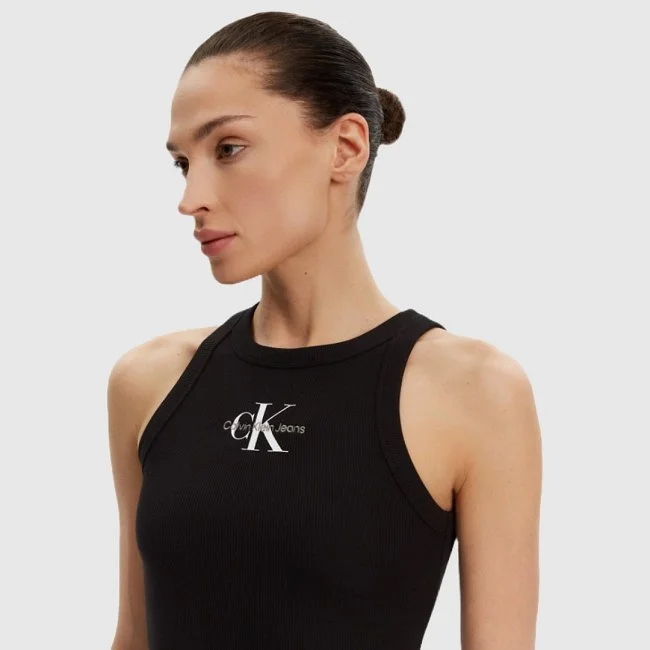 Camiseta Calvin Klein Negra Mujer