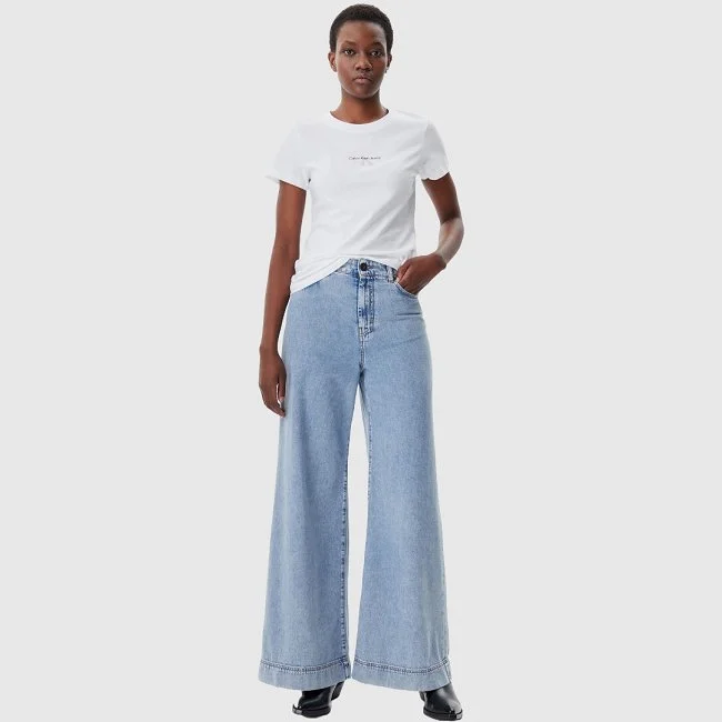 Camiseta Calvin Klein Blanca Mujer Camiseta Calvin Klein Blanca Mujer