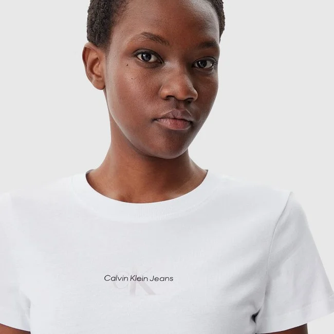 Camiseta Calvin Klein Blanca Mujer Camiseta Calvin Klein Blanca Mujer