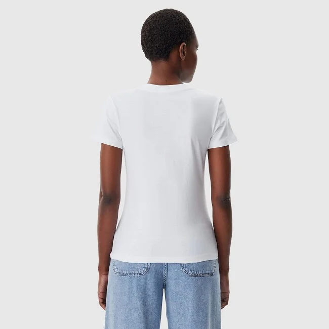 Camiseta Calvin Klein Blanca Mujer Camiseta Calvin Klein Blanca Mujer