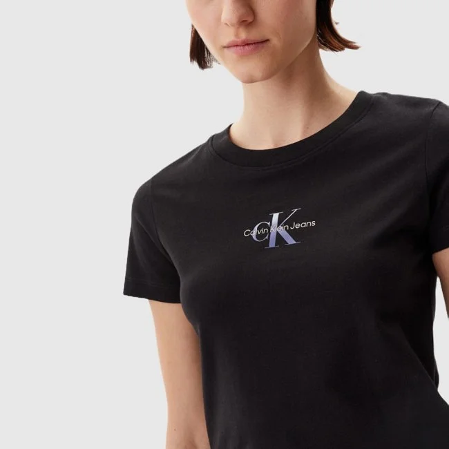 Camiseta Calvin Klein Negra Mujer