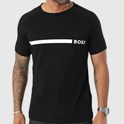 Camiseta Boss Negra Hombre