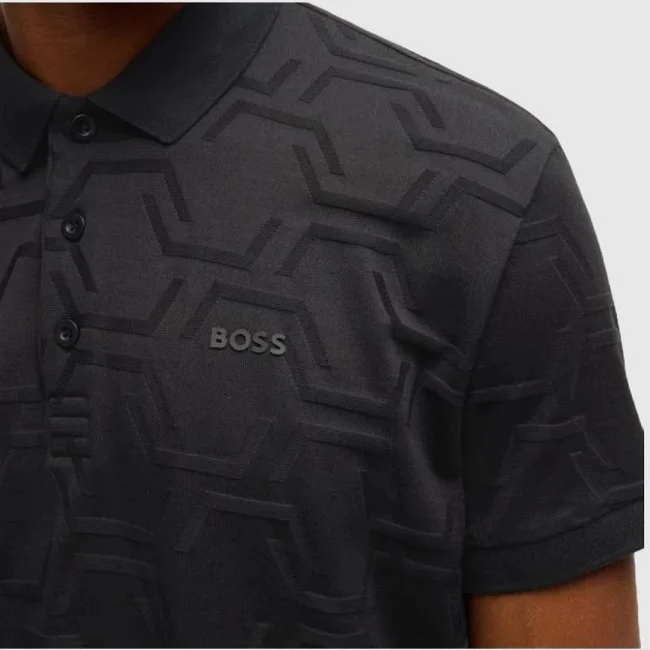 Polo Boss Negro Hombre